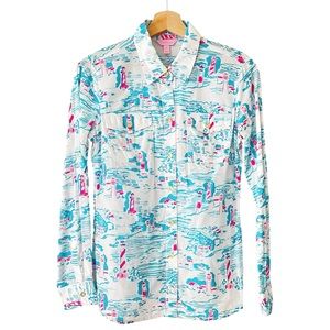 Lilly Pulitzer Cruiser Shirt in Watch Out with tag
